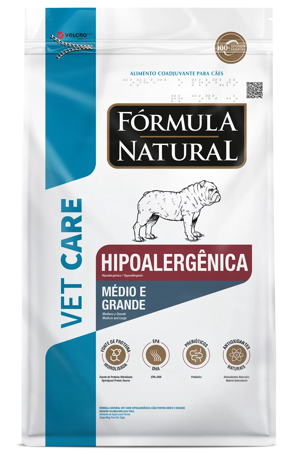 Fórmula Natural Vet Care Cães Hipoalergênica Porte Médio e Grande 2kg