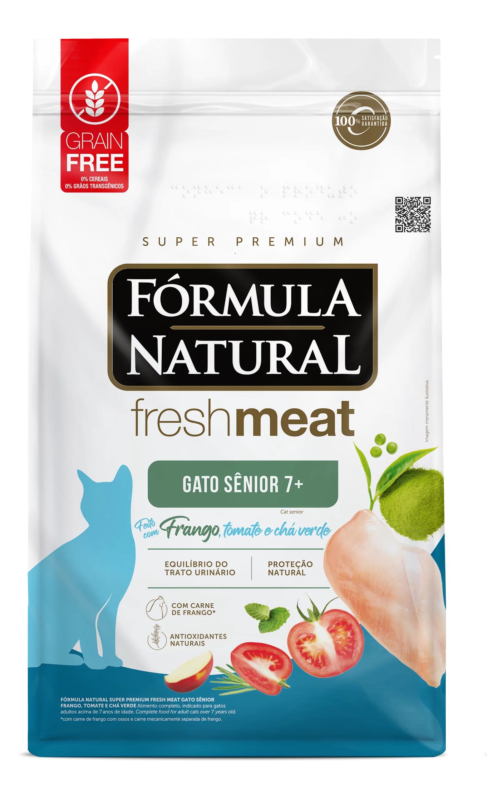 Fórmula Natural Fresh Meat Gatos Sênior 1kg
