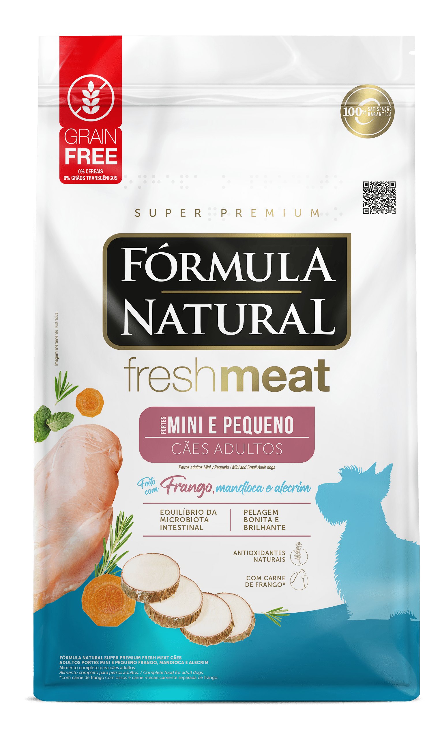 Fórmula Natural Fresh Meat Adultos Porte Mini e Pequeno 7kg