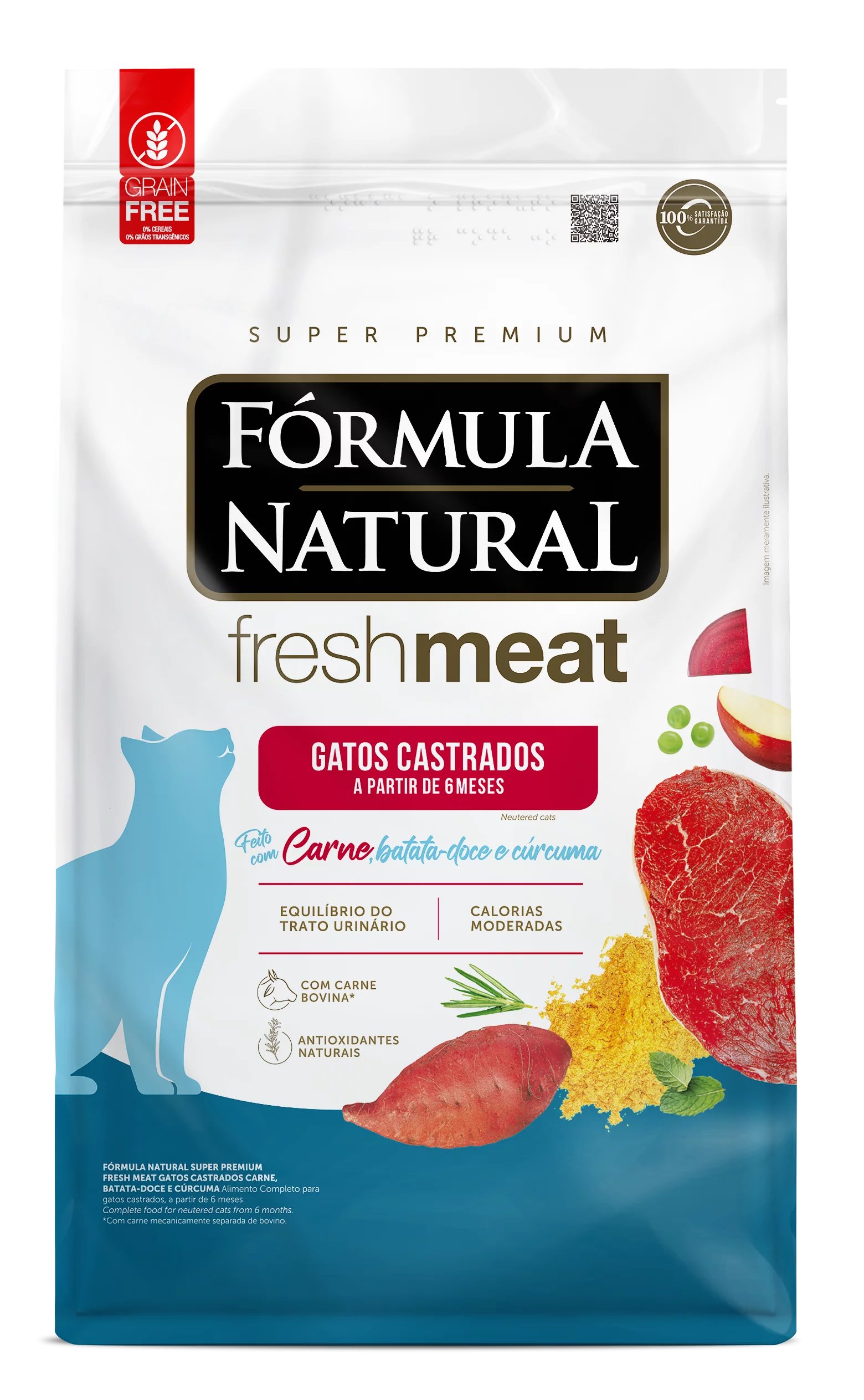 Fórmula Natural Fresh Meat Gatos Castrados Sabor Carne 7kg