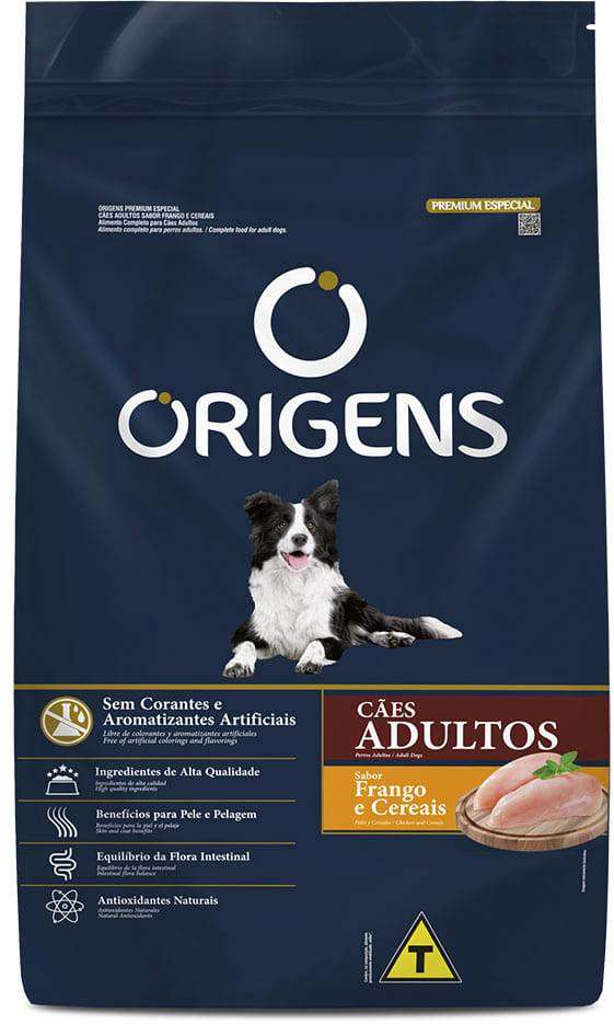 Origens para Cães Adultos Frango e Cereais 20kg