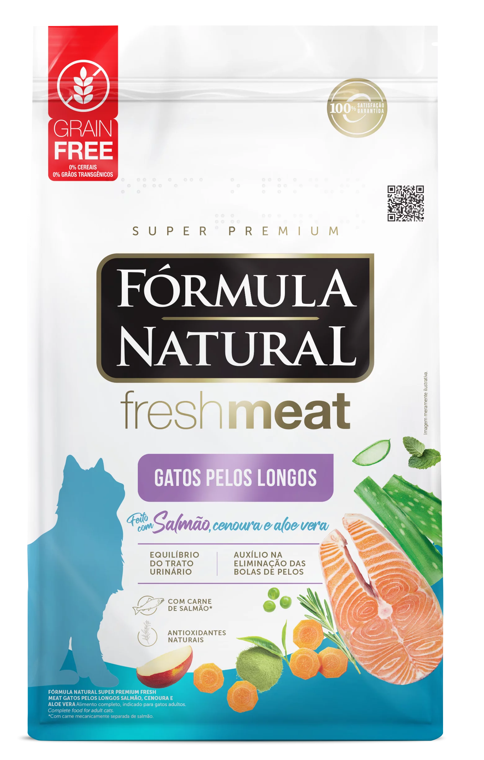 Fórmula Natural Fresh Meat Gatos Pelos Longos 7kg