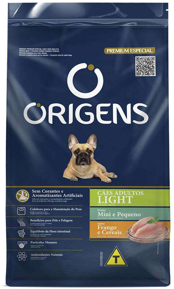 Origens para Cães Light Raças Médias e Grandes Sabor Frango e Cereais 3kg