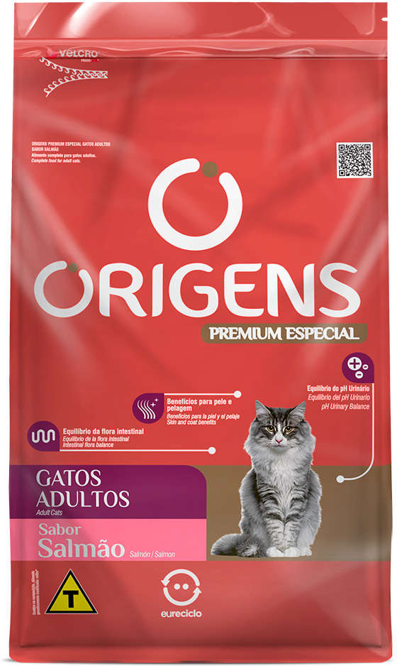 Origens para Gatos Adultos Sabor Salmão 3kg