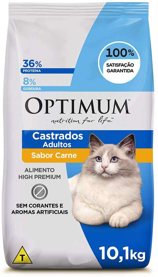 Optimum para Gatos Castrados Sabor Frango 1kg