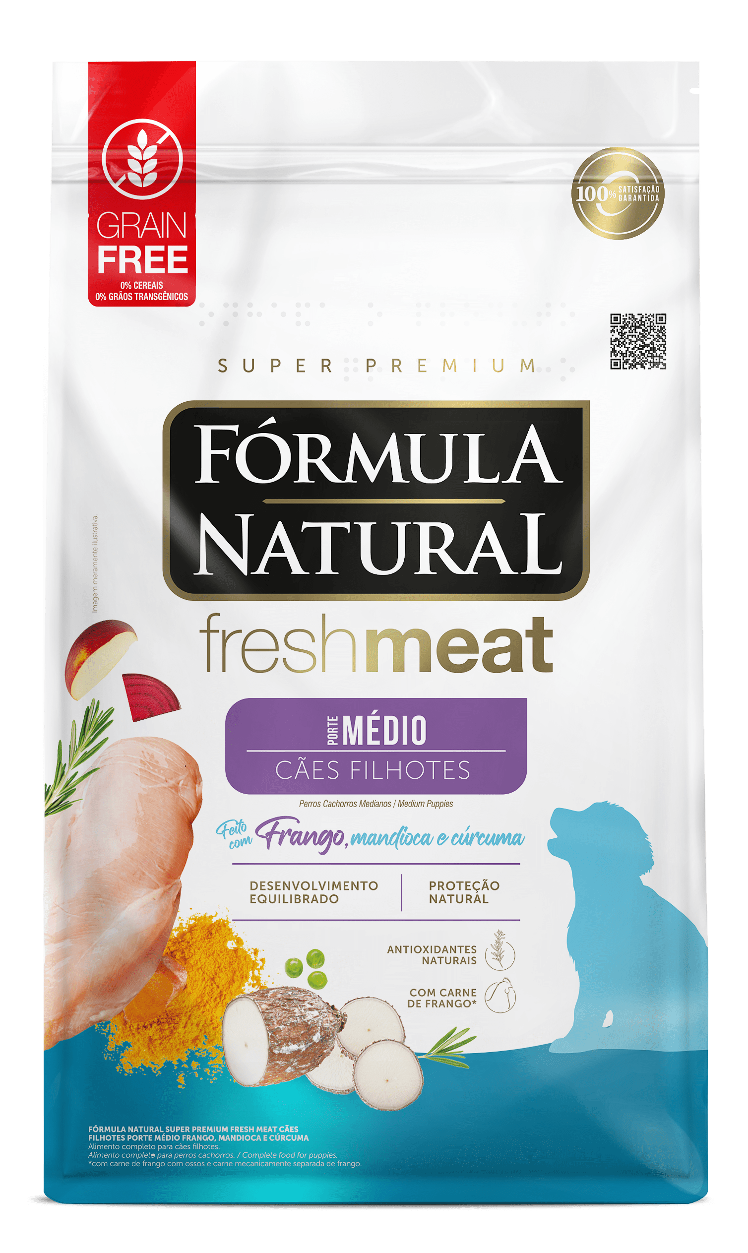Fórmula Natural Fresh Meat Filhote Porte Médio 2,5kg