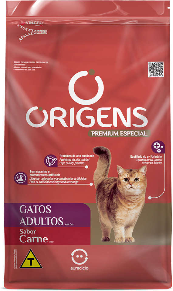 Origens para Gatos Adultos Sabor Carne 1kg